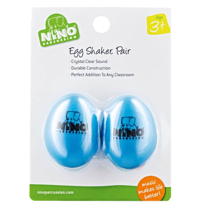 Meinl Egg Shaker Set NINO540SB-2, Sky Blue, 2 pcs - Shaker image 1