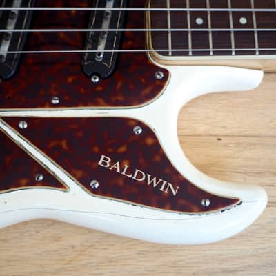 1967 Baldwin Shadows Vintage Electric Bass Guitar Bison Burns Hank Marvin w/ohc image 9