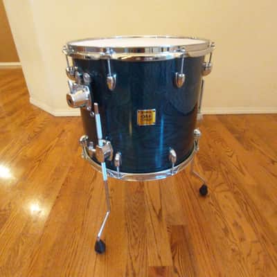 Yamaha Oak custom made in Japan 16 inch floor tom emerald uzukuri lacquer excellent! image 4