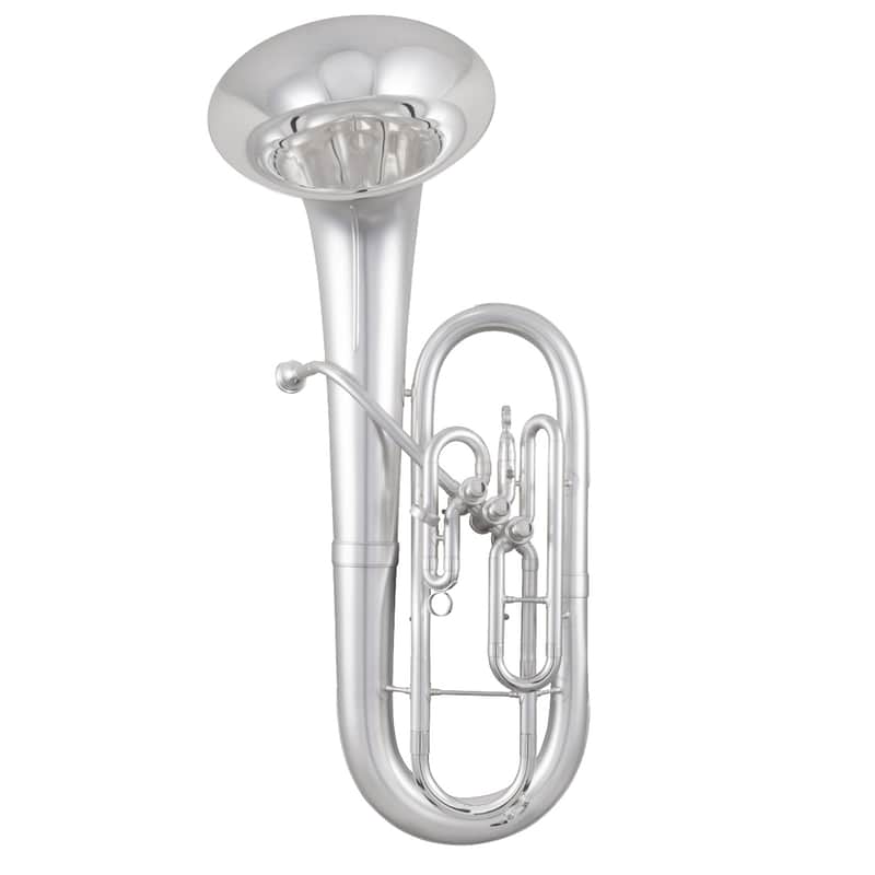 King 625 Diplomat 3 Valve Baritone Horn Silver Plated image 1