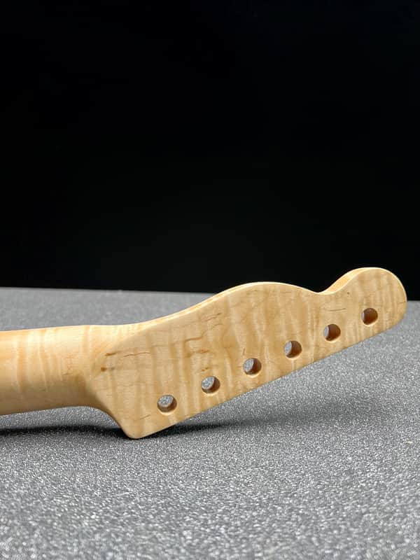 Flamed Maple Tele Style Neck C Shape Satin 9.5 Radius #9 image 1