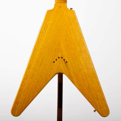 Gibson Custom 1958 Korina Flying V Black Pickguard, Natural | Demo image 3