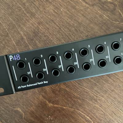ART P48 Rackmount 48-Point Balanced TRS Patchbay 2019 - Present - Black image 3