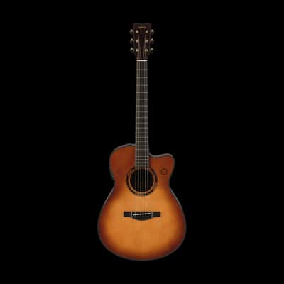 Yamaha TAS3 C TransAcoustic Concert Sand Burst Acoustic Electric Guitar with Case image 3