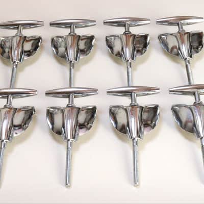 (10) Gretsch Bass Drum Tension Rods & Claws - 1960s / MINT CONDITION - INSPECTED & TESTED image 2