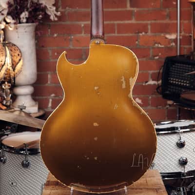 1954 Gibson ES-295 Gold Hollowbody - Original P-90s, Lifton Case, 6 lbs. 7 oz! image 14