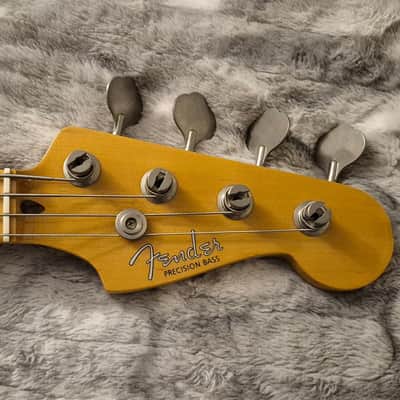 Fender PB-57 / American Special Precision Parts Bass - Candy Apple Red - Partscaster - MIJ / MIA - 4-String Bass image 7