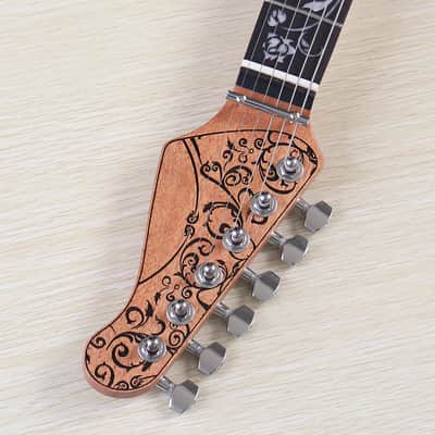 Custom Handmade HH Electric Guitar, Okoume Body and Neck image 11