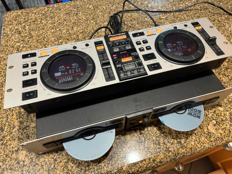 Pioneer CMX-5000 Dual Twin CD DJ Rackmount Players Deck Rack