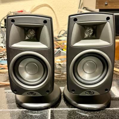 Klipsch Quintet III Satellite Speakers QSL5BL w/ Swivel Mount; Tested SEE VIDEO image 2