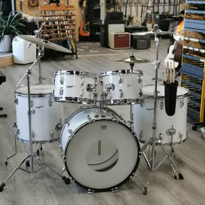 Rogers '70s 4 Pieces Drum Shell Kit, No Snare - White, Used image 17
