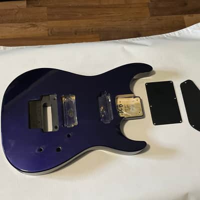 1999 Made in Japan Jackson DR7 Dinky 7 String Purple Guitar Body Floyd Ready image 1