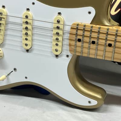 Fender Classic Player '50s Stratocaster Strat Electric Guitar MIM - Made in Mexico - Shoreline Gold image 6