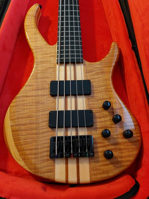 Harley Benton BZ-5000 NT (Neck Through) 5 String Bass Guitar image 1