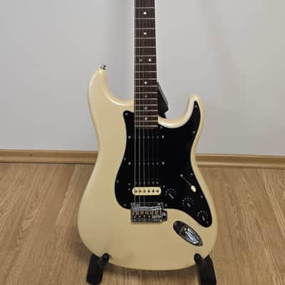 Fender American Deluxe Fat Stratocaster HSS with Maple Fretboard 2008 - 2010 - Olympic Pearl image 1
