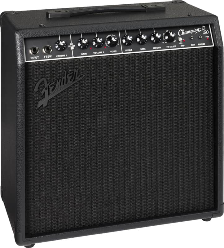 Fender Champion II 50-watt 1 x 12-inch Combo Amplifier - Blackout image 1