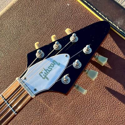 Vintage 1990 Gibson Flying V '67 Reissue Heritage Cherry w/ OHSC image 3