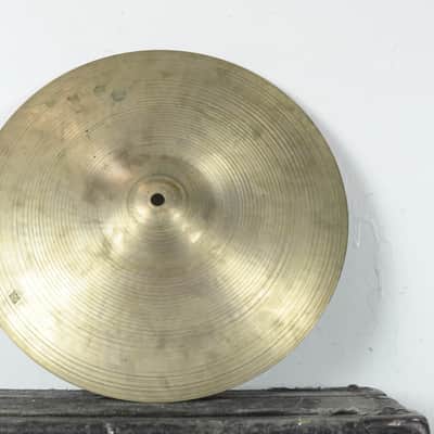 1970s Zildjian A 14" New Beat Hollow Logo Bottom Hi Hat Cymbal 1460g image 1