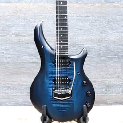 Ernie Ball Music Man Majesty Blue Silk Neckthrough Design Electric Guitar w/Case image 1