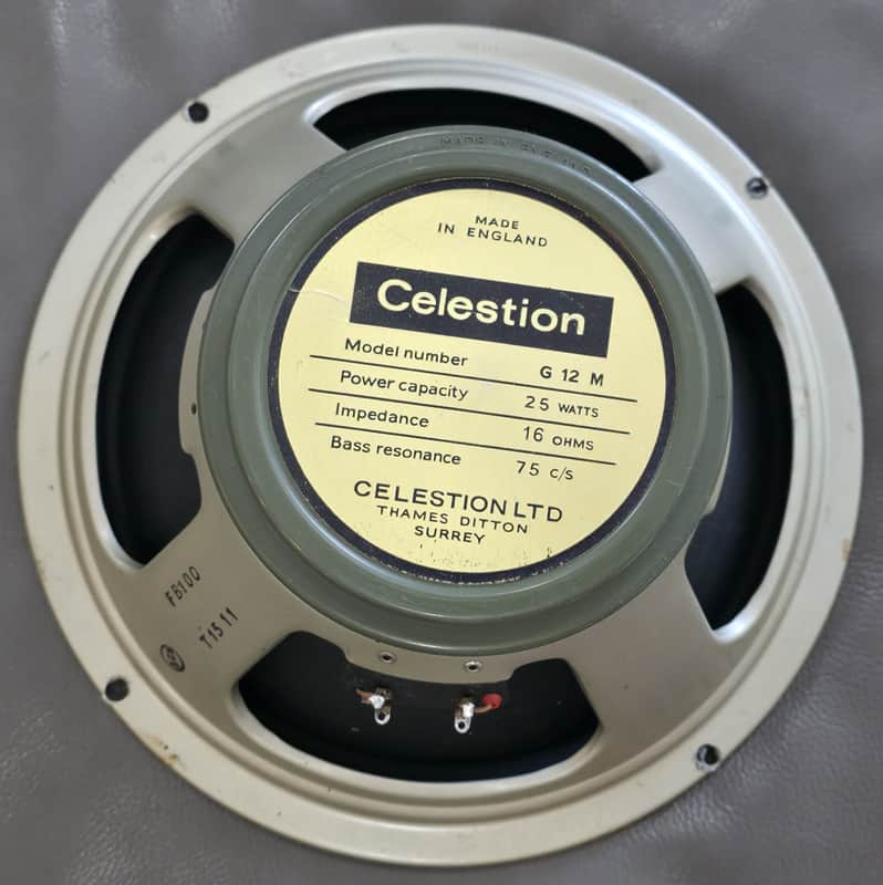 Celestion Pre-Rola G12m Greenback T1511 55Hz, March 1971 image 1