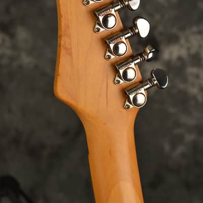 Washburn MG-340 1990s Lake Placid Blue HSH Floyd Super Strat Designed by Grover Jackson w Hard Case image 3