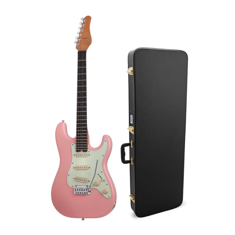Schecter Nick Johnston Traditional Electric Guitar Atomic Coral with Hard Case image 1