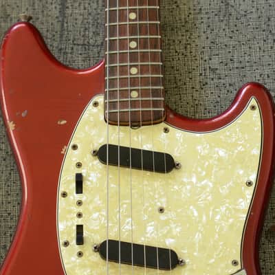Competition Red 1972 Fender Mustang with Original Case image 9