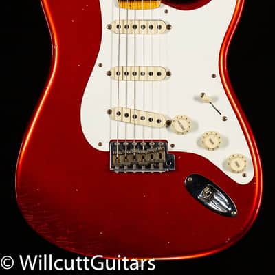 Fender Custom Shop 1956 Stratocaster Journeyman Relic Super Faded Aged Candy Apple Red (029) image 3