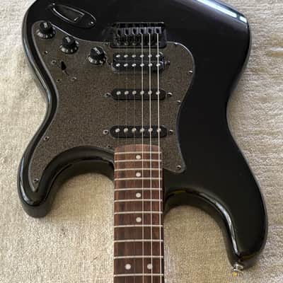 2015 Squier Bullet Stratocaster HSS w Tremolo Limited-Edition Electric Guitar Black Metallic image 4