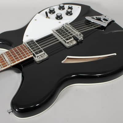2012 Rickenbacker 360/12 12 String Electric Guitar In Jetglo Finish w/OHSC image 8