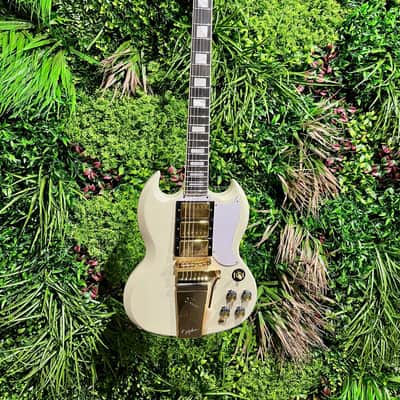 1963 Les Paul SG Custom Maestro Vibrola Classic White Inspired by Gibson Custom Epiphone image 7