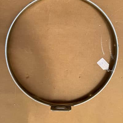 Unbranded 18.5" 6-Lug Bass Drum Resonant Hoop / Rim with Tom Mount Bracket Chrome Bild 10