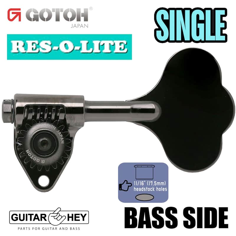 NEW (1) Gotoh GRL510C-12 RES-O-LITE Bass Machine Head BASS SIDE