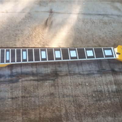 STR CUSTOM GUITAR NECK replacement, Binding, Block Pearloid Inlays Rosewood fits OEM bodies DIY image 4