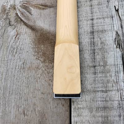 24 fret sharkfin inlays maple floyd rose nut shred guitar Binding Neck replacement DIY Guitar neck. image 16