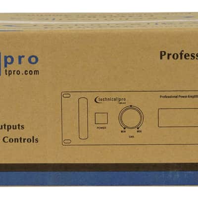 Technical Pro POWER65 6500W 2 Channel 2U Power Amplifier Amp + XLR Cable image 14