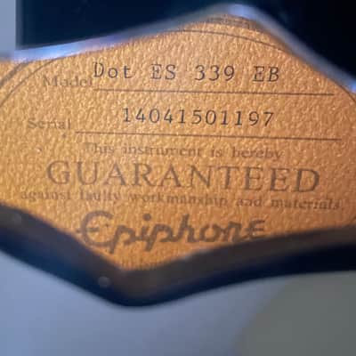 Epiphone ES-339 Dot 2014 - Ebony image 7