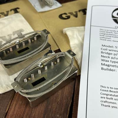 General Vintage Tone 1957 - 1959 Zebra PAF Humbucker set hand made Scatter with True vintage covers image 5