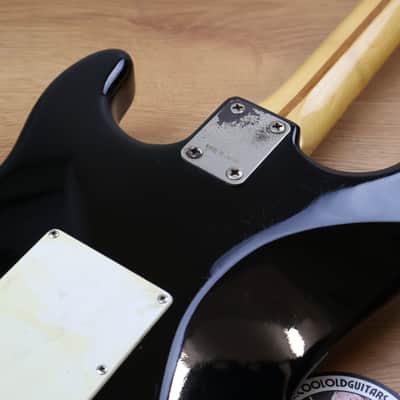 1980's Yamaha Japan SR450S Super Rocknroller Stratocaster (Black) image 10