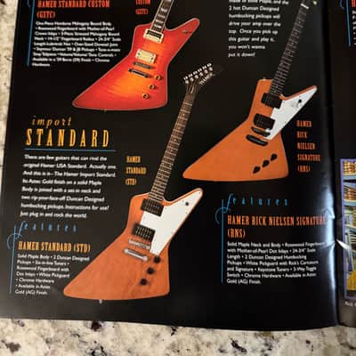 Hamer Catalog 1999 25th anniversary artist studio standard phantom Rick Nielsen slammer image 7