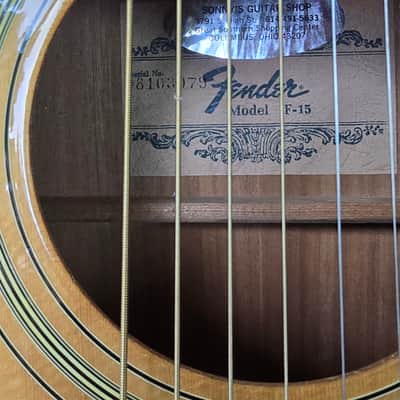 Vintage Fender F-15 1972 - 1978 - Natural - Tortoiseshell Pickguard image 5