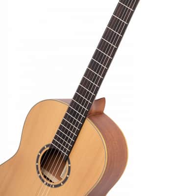 Ortega R131SN-L Family Series Pro Solid Cedar Top Mahogany Neck Nylon 6-String Classical Acoustic Guitar w/Gig Bag For Left Hand Player image 7