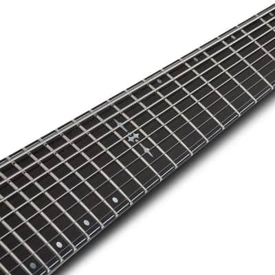 Schecter Hellraiser Hybrid C-8 guitar in Trans Black Burst image 8