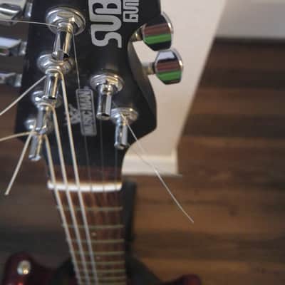 Ernie Ball Music Man SUB 1 Guitar HT 2005 - 2006 - Red image 9