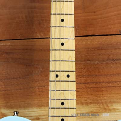 FREE SHIP! FENDER 69 TELECASTER THINLINE + OHSC Rare Daphne Blue F-Hole 7 Pound Tele Guitar image 13
