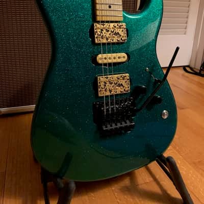 Charvel Pro Mod Steve Vai style Green Meanie - Green, White with