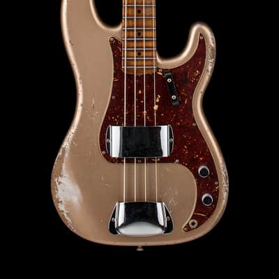 Fender Custom Shop Empire 58 Precision Bass Heavy Relic - Faded Firemist Gold #77956 image 1