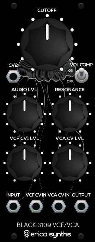ERICA SYNTHS BLACK 3109 VCF-VCA : BRAND NEW :  [DETROIT MODULAR] image 1
