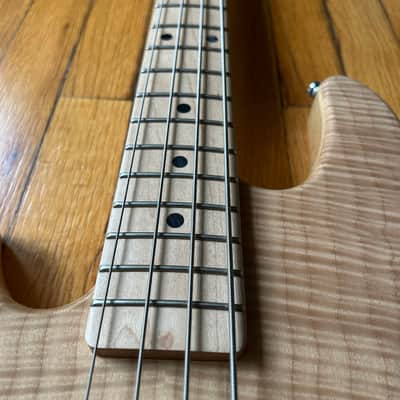 2015 G&L L-2000 Left Handed Custom Ordered 8.5lb Flamed Maple Top Electric Bass w/ OHSC & Certificate image 3