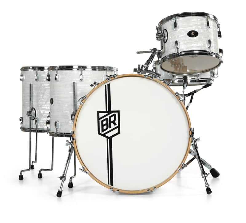 Buddy Rich Drum Co. - David Frangioni Collection, Buddy Rich Classic 5-Piece Kit, 24", 16", 16", 13", 5x14" - White Marine Pearl image 1